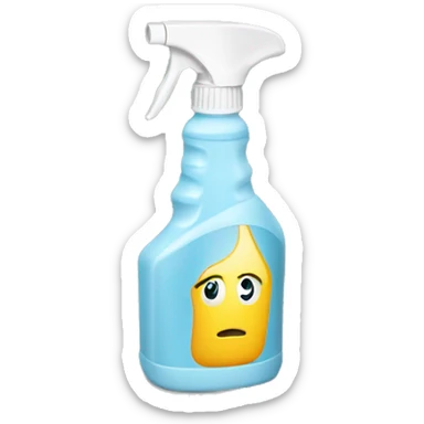 spray bottle disinfectant  sticker