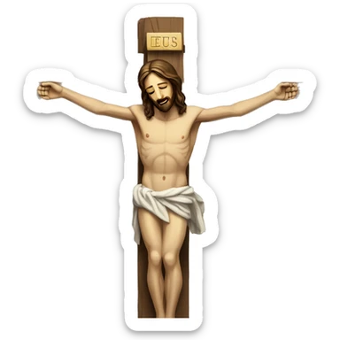 Jesus Christ Crucified sticker