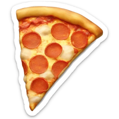 Pizza with potatoes  sticker