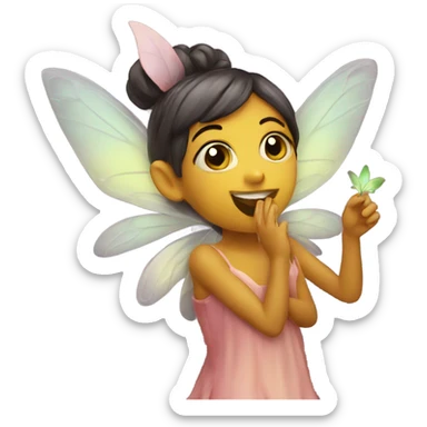 Fairy blowing a kiss  sticker