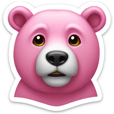 oso rosado  sticker