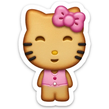 Galleta de hello kitty sticker