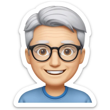 Gojo with glasses and no wrinkles sticker