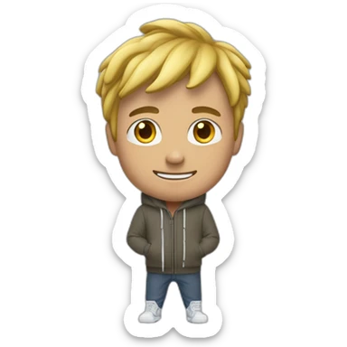 homme cagoulé avec pull nike sticker