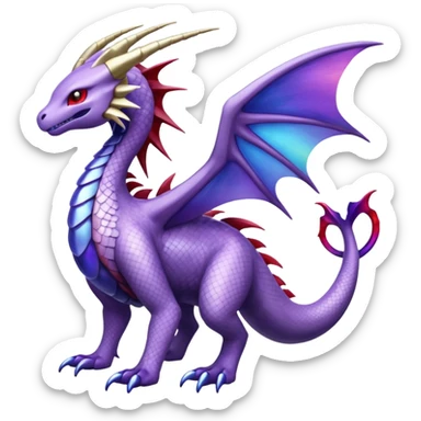 Lunala-Yvelt-Palkia-Fakémon-hybrid-creature (full body)  sticker