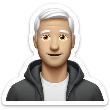 White guy with Airpods max sticker