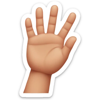 A little kid with sausage fingers sticker