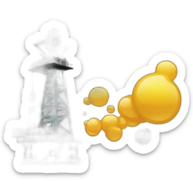 oil rig pumping good ideas sticker