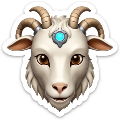 Cybernetic Goat(Ram) man sticker