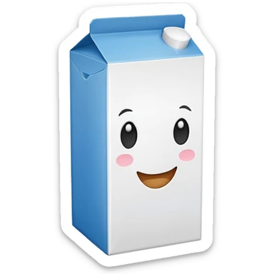 Milk box sticker
