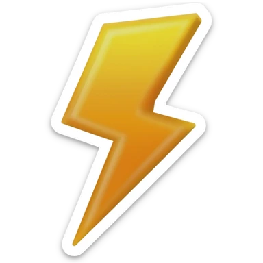 mecha lightning bolt sticker