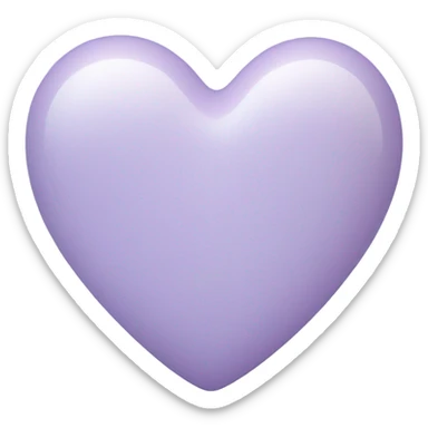 Lilac heart sticker