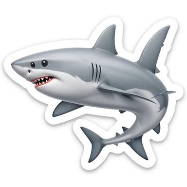 shark in jordans sticker