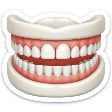 Denture sticker