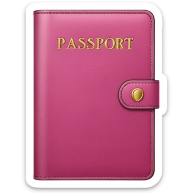 PINK PASSPORT sticker