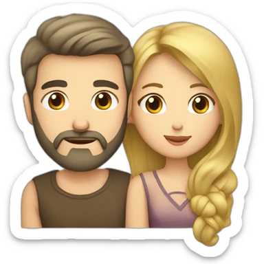 caucasian-man-with-beard-kisses-asian-woman sticker