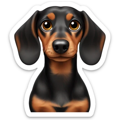 A cute mini dachshund  sticker