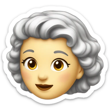 1940 woman pole sticker