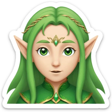 crea un avatar come personaggio elfo sticker