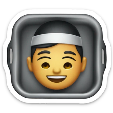 SINGLE black Catering tray food sticker