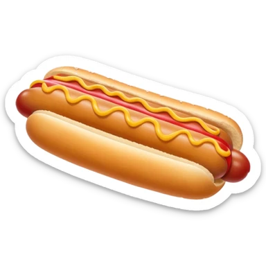 hot dog wearing a red cape sticker