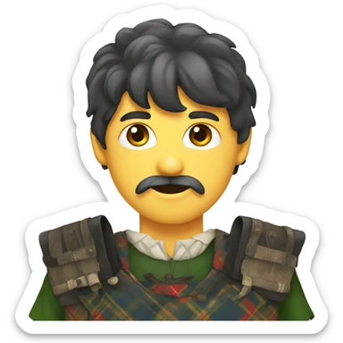 Scottish kilt sticker