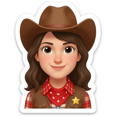 Cowgirl sticker