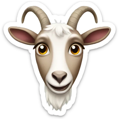 funny crying goat sticker
