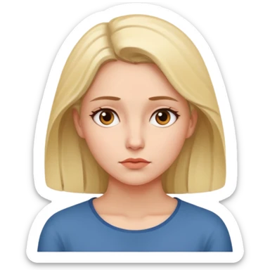 Une femme qui se doute sticker