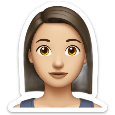 Slavic brunette sticker