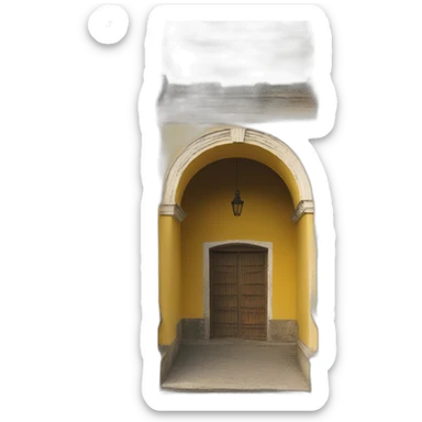 Antigua guatemala yellow Arch sticker