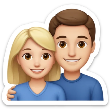 Make a cute couple  sticker