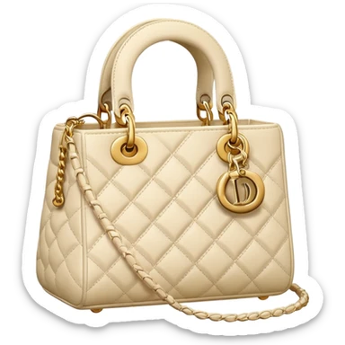 lady dior cream sticker