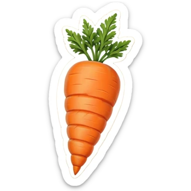 carrot yellow color  sticker