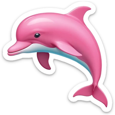 Pink Dolphin  sticker