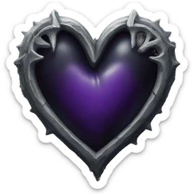 Gothic heart sticker