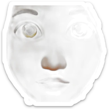 Nose snot bubble sticker