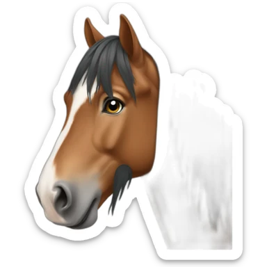 Draft horse sticker