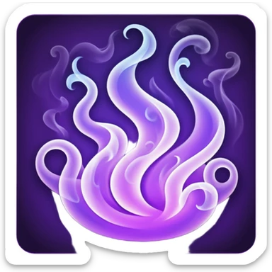 stylized purple fire sticker