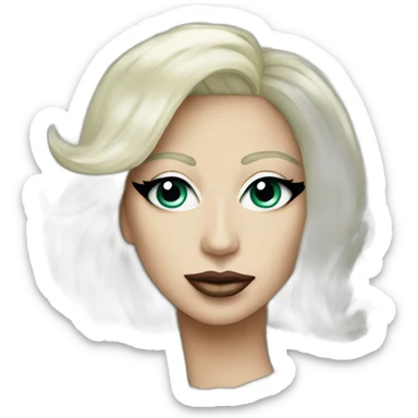 Dollar banknote with face of lady gaga sticker