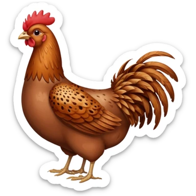 Cinnamon Queen hen sticker