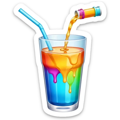 Spilled Drink sticker