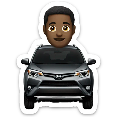 Dark grey rav4 sticker