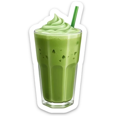 iced matcha latte sticker