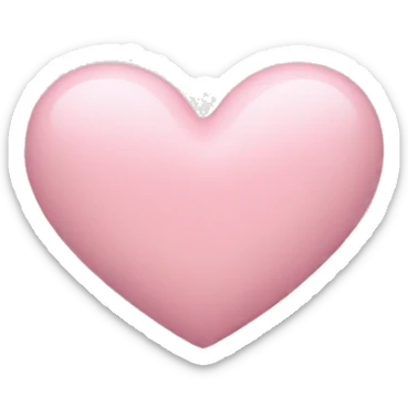 Pastel pink heart sticker