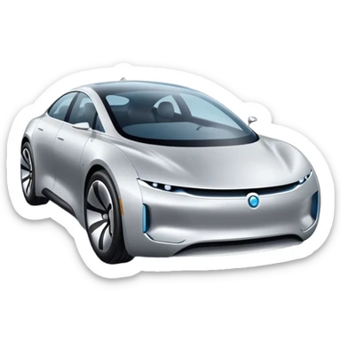 luxury future self driving car sticker