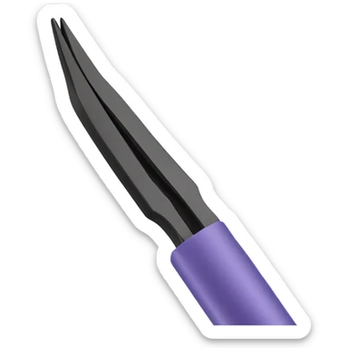 black tweezers  sticker