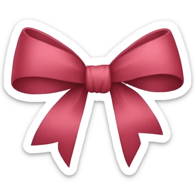 Bow sticker