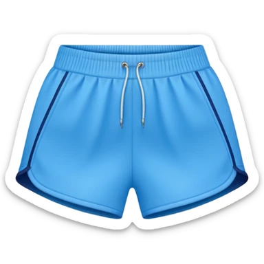 High waisted blue athletic shorts sticker