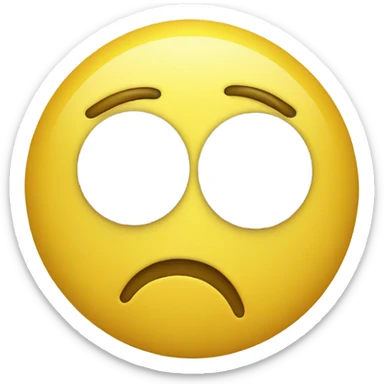 Sad crying Yellow face emoji with hearts around it  sticker
